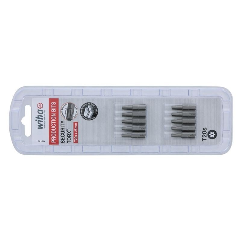 Wiha Security Torx Insert Bit T20s Pack of 10 Bits - Mississauga Hardware Centre IncWiha ToolsWIHA-70142