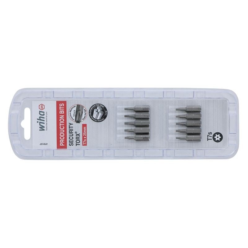 Wiha Security Torx Insert Bit T7 Pack of 10 Bits - Mississauga Hardware Centre IncWiha ToolsWIHA-70127