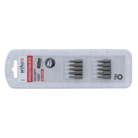 Wiha Security Torx Insert Bit T8s Pack of 10 Bits - Mississauga Hardware Centre IncWiha ToolsWIHA-70128