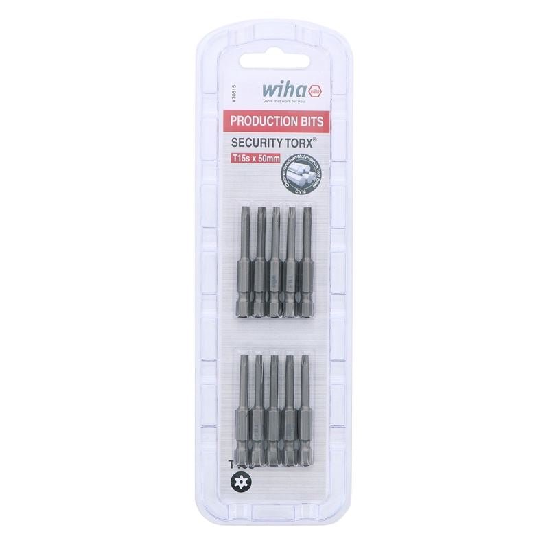 Wiha Security Torx Power Bit T15s Pack of 10 Bits - Mississauga Hardware Centre IncWiha ToolsWIHA-70515