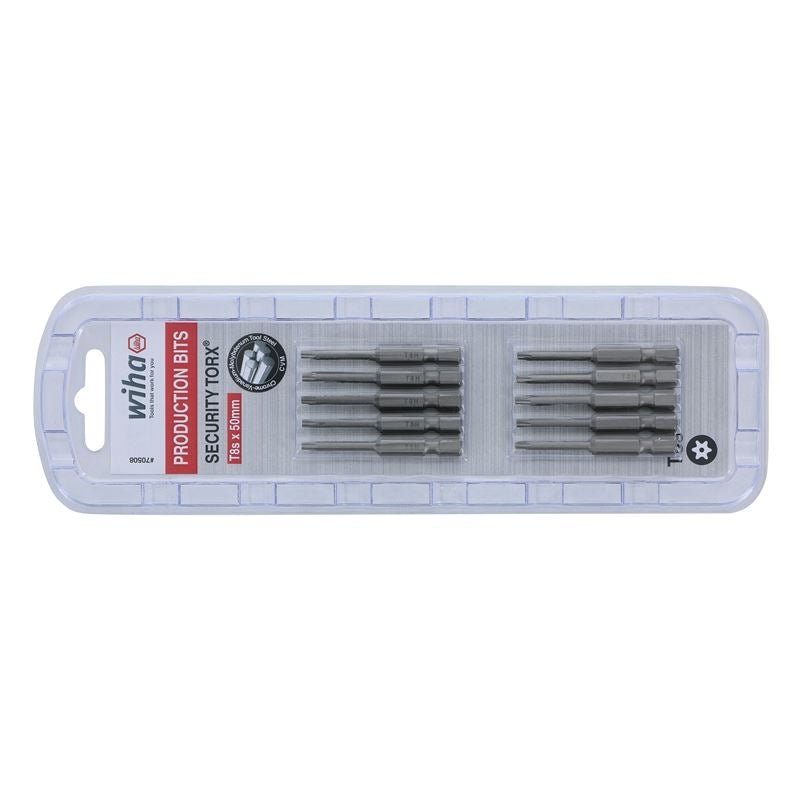 Wiha Security Torx Power Bit T8s Pack of 10 Bits - Mississauga Hardware Centre IncWiha ToolsWIHA-70508