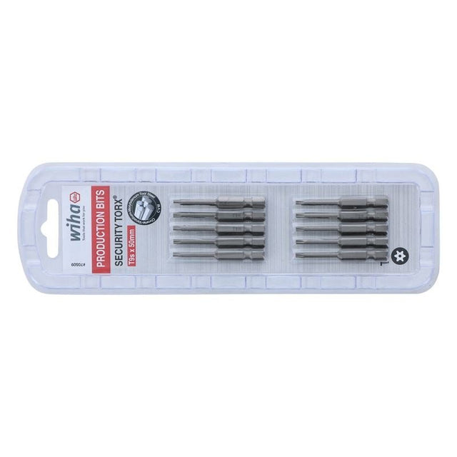 Wiha Security Torx Power Bit T9s Pack of 10 Bits - Mississauga Hardware Centre IncWiha ToolsWIHA-70509