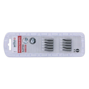 Wiha Slotted Insert Bit 5.5 x 25mm Pack of 10 Bits - Mississauga Hardware Centre IncWiha ToolsWIHA-71004