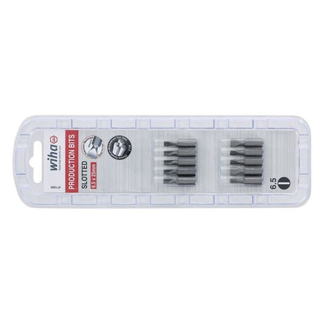 Wiha Slotted Insert Bit 6.5 x 25mm Pack of 10 Bits - Mississauga Hardware Centre IncWiha ToolsWIHA-71002