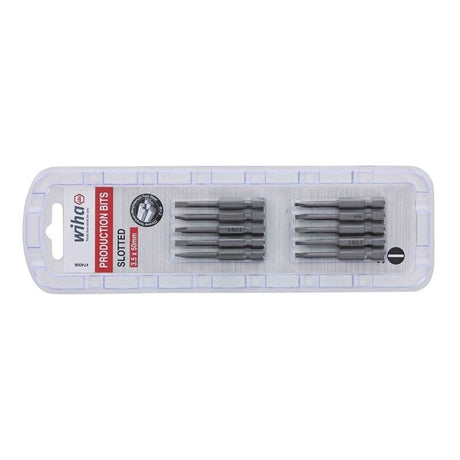 Wiha Slotted Power Bit 3.5 x 50mm Pack of 10 Bits - Mississauga Hardware Centre IncWiha ToolsWIHA-74006