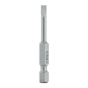 Wiha Slotted Power Bit 4.0 x .5 x 50mm Pack of 10 Bits - Mississauga Hardware Centre IncWiha ToolsWIHA-74009