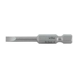 Wiha Slotted Power Bit 4.0 x .5 x 50mm Pack of 10 Bits - Mississauga Hardware Centre IncWiha ToolsWIHA-74009