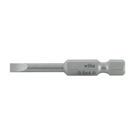 Wiha Slotted Power Bit 4.0 x .5 x 50mm Pack of 10 Bits - Mississauga Hardware Centre IncWiha ToolsWIHA-74009