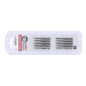 Wiha Slotted Power Bit 4.0 x .5 x 50mm Pack of 10 Bits - Mississauga Hardware Centre IncWiha ToolsWIHA-74009