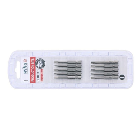 Wiha Slotted Power Bit 4.0 x .5 x 50mm Pack of 10 Bits - Mississauga Hardware Centre IncWiha ToolsWIHA-74009