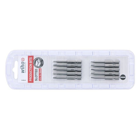 Wiha Slotted Power Bit 4.0 x .8 x 50mm Pack of 10 Bits - Mississauga Hardware Centre IncWiha ToolsWIHA-74010