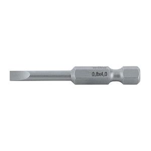 Wiha Slotted Power Bit 4.0 x .8 x 50mm Pack of 10 Bits - Mississauga Hardware Centre IncWiha ToolsWIHA-74010