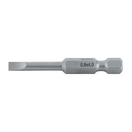 Wiha Slotted Power Bit 4.0 x .8 x 50mm Pack of 10 Bits - Mississauga Hardware Centre IncWiha ToolsWIHA-74010