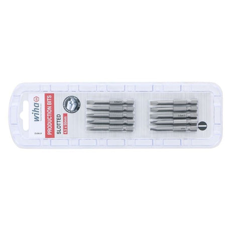 Wiha Slotted Power Bit 4.5 x 50mm Pack of 10 Bits - Mississauga Hardware Centre IncWiha ToolsWIHA-74012