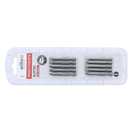 Wiha Slotted Power Bit 6.5 x 50mm Pack of 10 Bits - Mississauga Hardware Centre IncWiha ToolsWIHA-74018