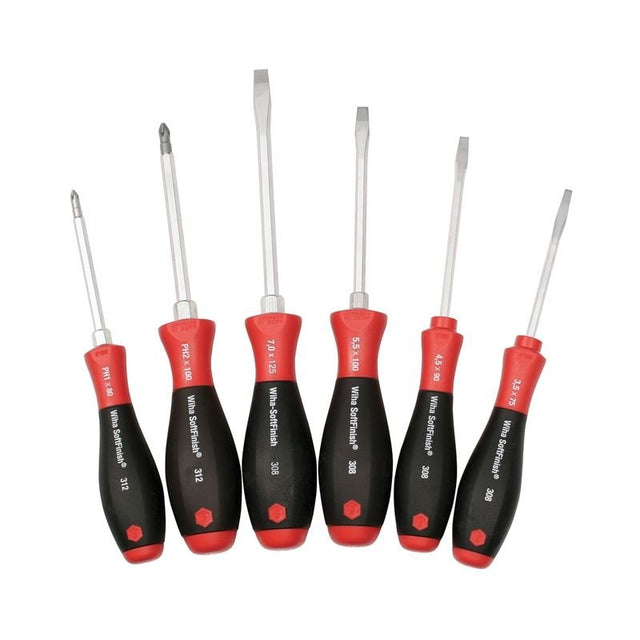 Wiha SoftFinish Heavy Duty Slotted/Phillips 6 Piece Set - Mississauga Hardware Centre IncWiha ToolsWIHA-30896