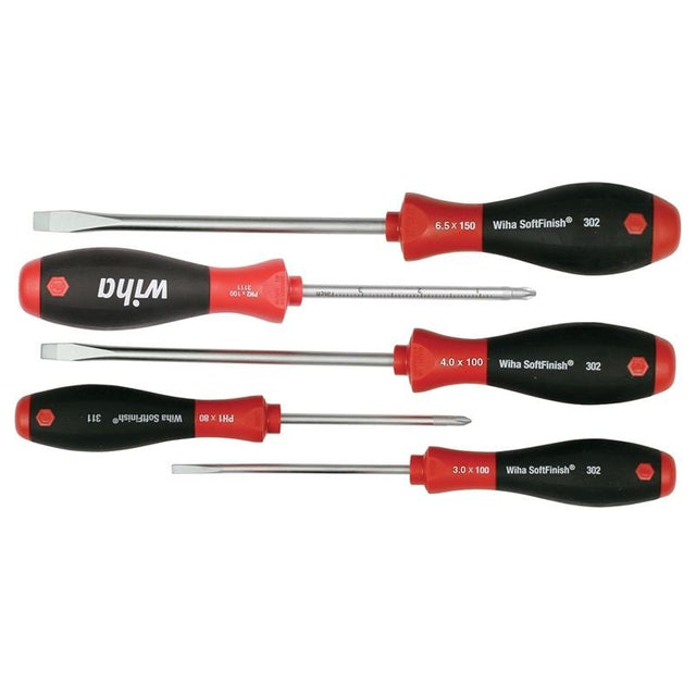 Wiha SoftFinish Slotted/Phillips Screwdriver 5 Piece Set - Mississauga Hardware Centre IncWiha ToolsWIHA-30295