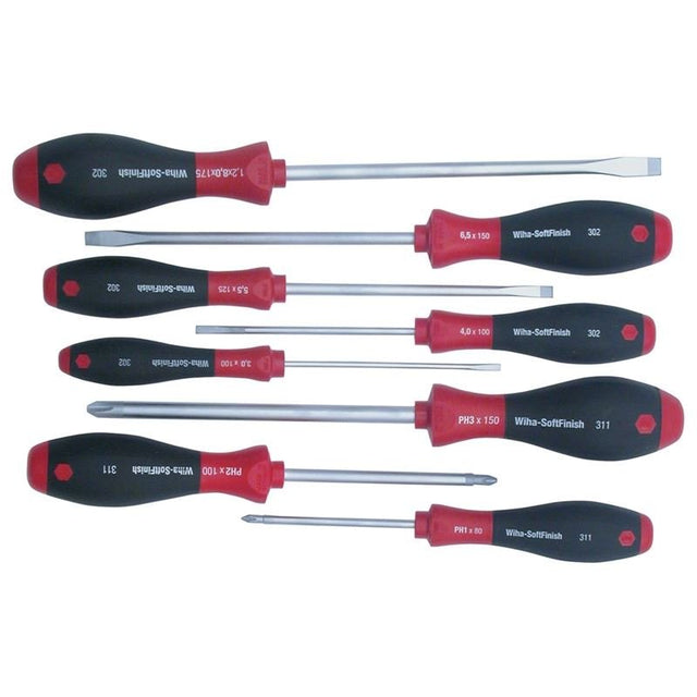 Wiha SoftFinish Slotted/Phillips Screwdriver 8 Piece Set - Mississauga Hardware Centre IncWiha ToolsWIHA-30298