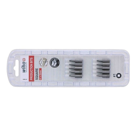 Wiha Square Insert Bit 1 x 25mm Pack of 10 Bits - Mississauga Hardware Centre IncWiha ToolsWIHA-71801