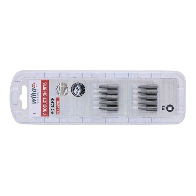 Wiha Square Insert Bit 1 x 25mm Pack of 10 Bits - Mississauga Hardware Centre IncWiha ToolsWIHA-71801