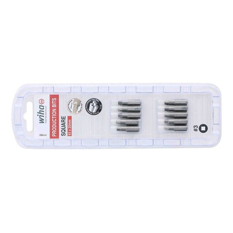 Wiha Square Insert Bit 3 x 25mm Pack of 10 Bits - Mississauga Hardware Centre IncWiha ToolsWIHA-71803