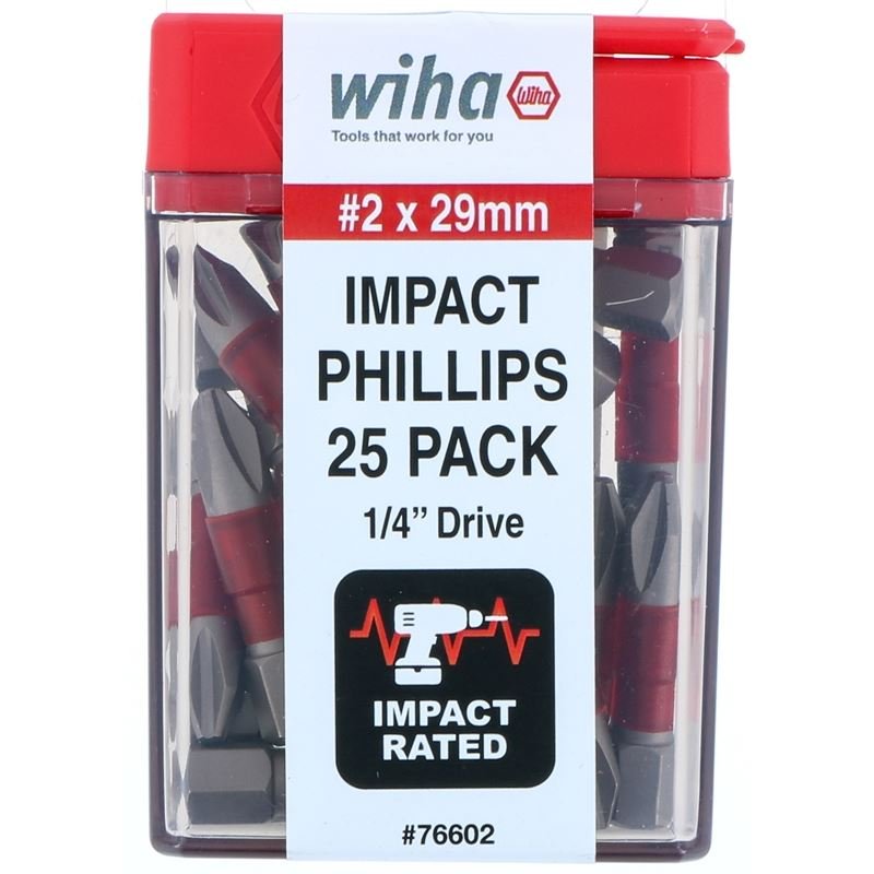 Wiha Terminator Impact Insert Bit Phillips 2 Pack of 25 Bits - Mississauga Hardware Centre IncWiha ToolsWIHA-76602