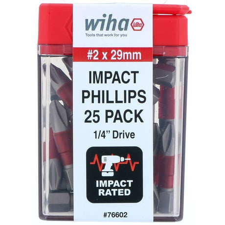 Wiha Terminator Impact Insert Bit Phillips 2 Pack of 25 Bits - Mississauga Hardware Centre IncWiha ToolsWIHA-76602