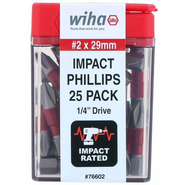 Wiha Terminator Impact Insert Bit Phillips 2 Pack of 25 Bits - Mississauga Hardware Centre IncWiha ToolsWIHA-76602