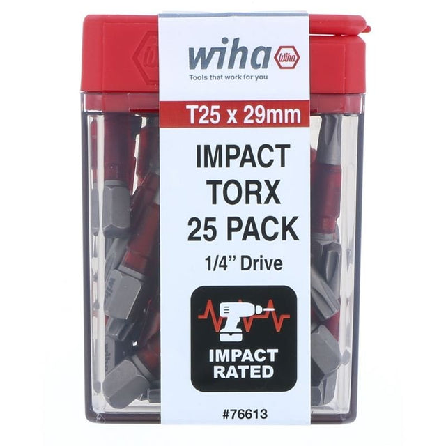 Wiha Terminator Impact Insert Bit TORX T25 Pack of 25 Bits - Mississauga Hardware Centre IncWiha ToolsWIHA-76613