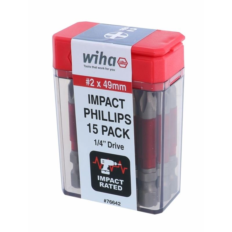 Wiha Terminator Impact Power Bit Phillips 2 Pack of 15 Bits - Mississauga Hardware Centre IncWiha ToolsWIHA-76642
