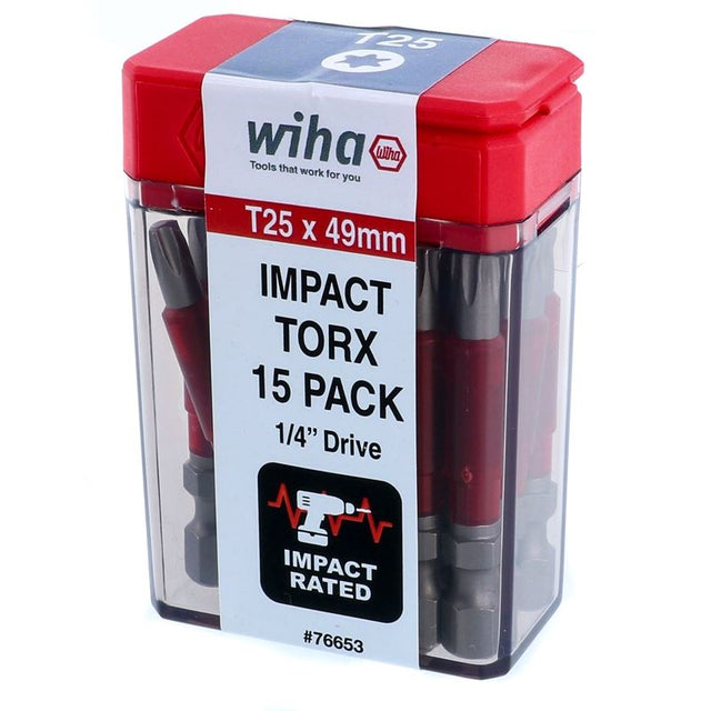 Wiha Terminator Impact Power Bit TORXT25 Pack of 15 Bits - Mississauga Hardware Centre IncWiha ToolsWIHA-76653