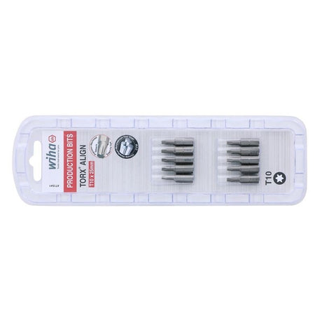 Wiha Torx Align Insert Bit T10 x 25mm Pack of 10 Bits - Mississauga Hardware Centre IncWiha ToolsWIHA-71541