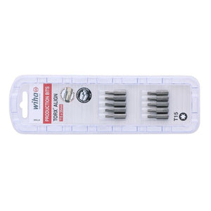 Wiha Torx Align Insert Bit T15 x 25mm Pack of 10 Bits - Mississauga Hardware Centre IncWiha ToolsWIHA-71542