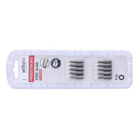 Wiha Torx Align Insert Bit T15 x 25mm Pack of 10 Bits - Mississauga Hardware Centre IncWiha ToolsWIHA-71542