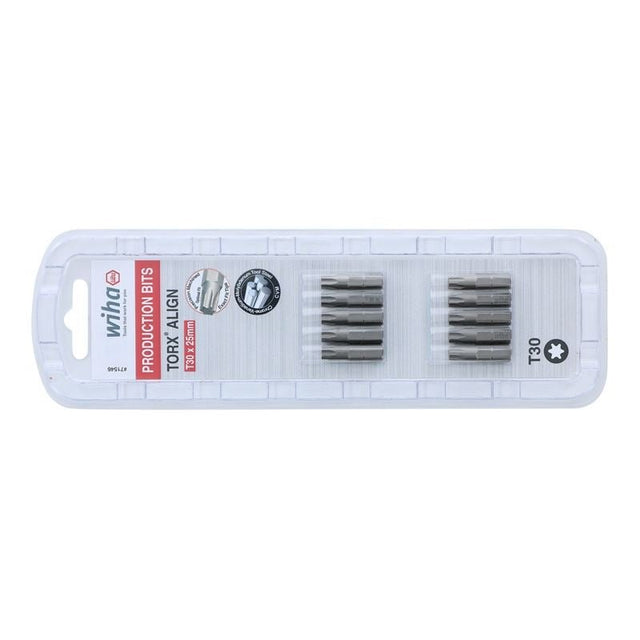 Wiha Torx Align Insert Bit T30 x 25mm Pack of 10 Bits - Mississauga Hardware Centre IncWiha ToolsWIHA-71546