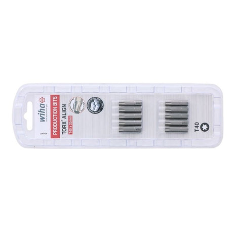 Wiha Torx Align Insert Bit T40 x 25mm Pack of 10 Bits - Mississauga Hardware Centre IncWiha ToolsWIHA-71547