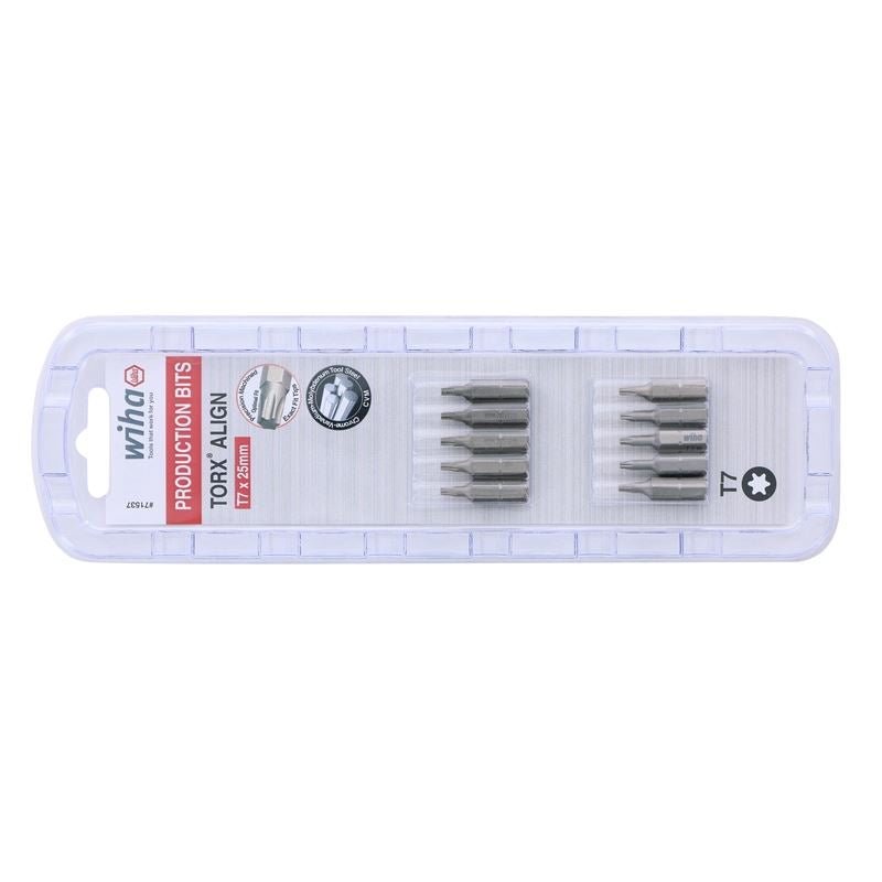 Wiha Torx Align Insert Bit T7 x 25mm Pack of 10 Bits - Mississauga Hardware Centre IncWiha ToolsWIHA-71537