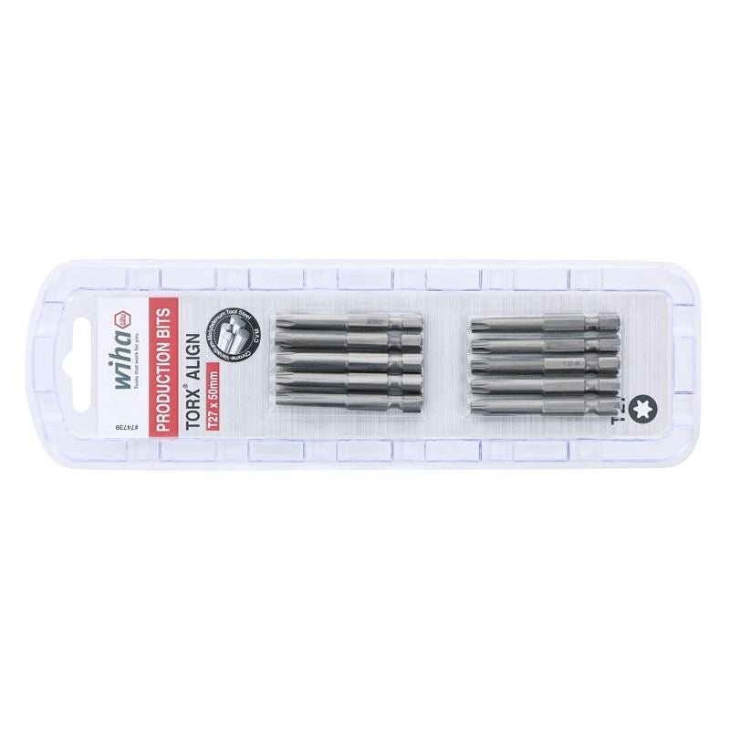 Wiha Torx Align Power Bit T27 x 50mm Pack of 10 Bits - Mississauga Hardware Centre IncWiha ToolsWIHA-74739