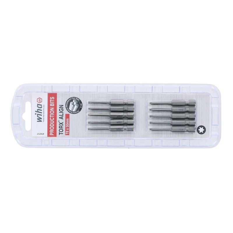 Wiha Torx Align Power Bit T8 x 50mm Pack of 10 Bits - Mississauga Hardware Centre IncWiha ToolsWIHA-74717