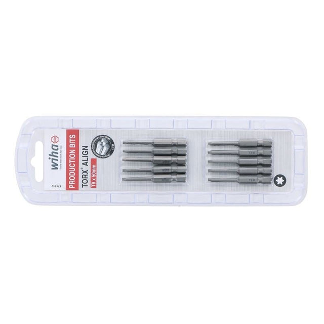 Wiha Torx Align Power Bit T8 x 50mm Pack of 10 Bits - Mississauga Hardware Centre IncWiha ToolsWIHA-74717