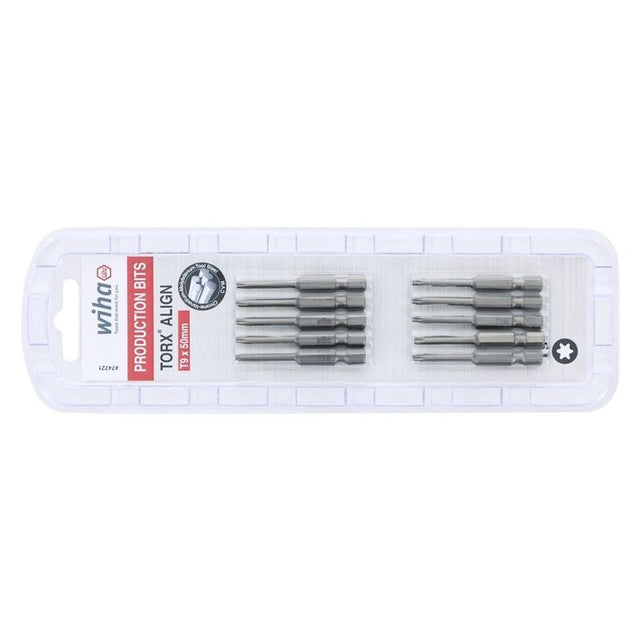 Wiha Torx Align Power Bit T9 x 50mm Pack of 10 Bits - Mississauga Hardware Centre IncWiha ToolsWIHA-74721