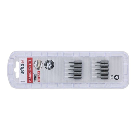 Wiha Torx Insert Bit T3 x 25mm Pack of 10 Bits - Mississauga Hardware Centre IncWiha ToolsWIHA-71523