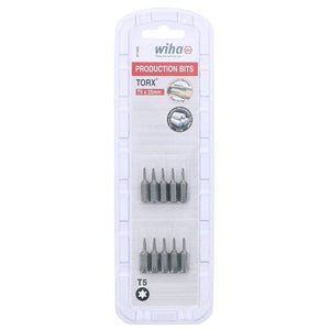 Wiha Torx Insert Bit T5 x 25mm Pack of 10 Bits - Mississauga Hardware Centre IncWiha ToolsWIHA-71505